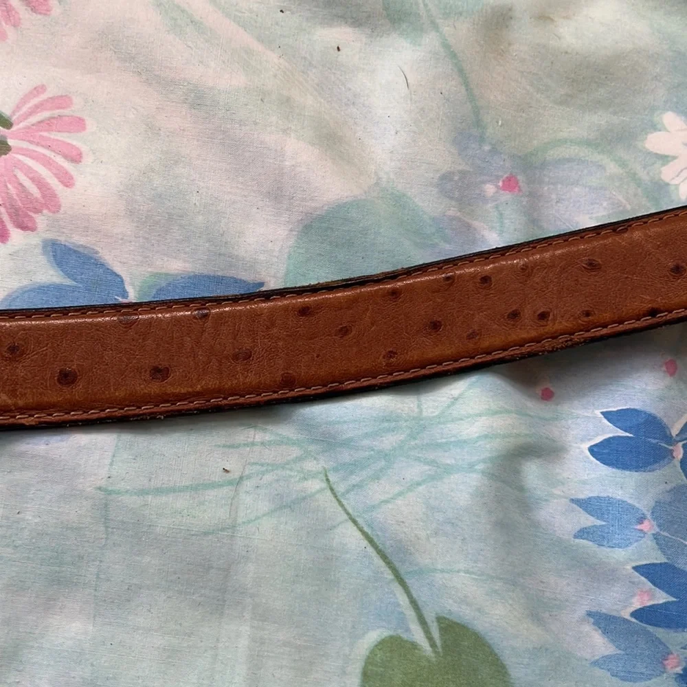 Wrangler Kids Brown Leather Belt with Silver Floral Oval Buckle